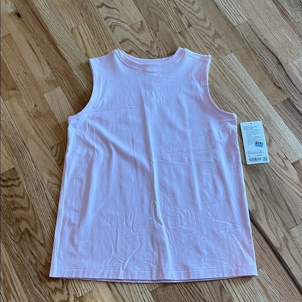 lululemon athletica All Your Organic Cotton Pink Tank